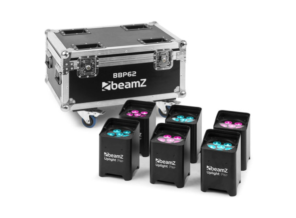 beamZ BBP62 Set, 6 Uplights (in/outdoor) in Flightcase w/ Charger beamZ BBP62 Set, 6 Uplights (in/outdoor) in Flightcase w/ Charger